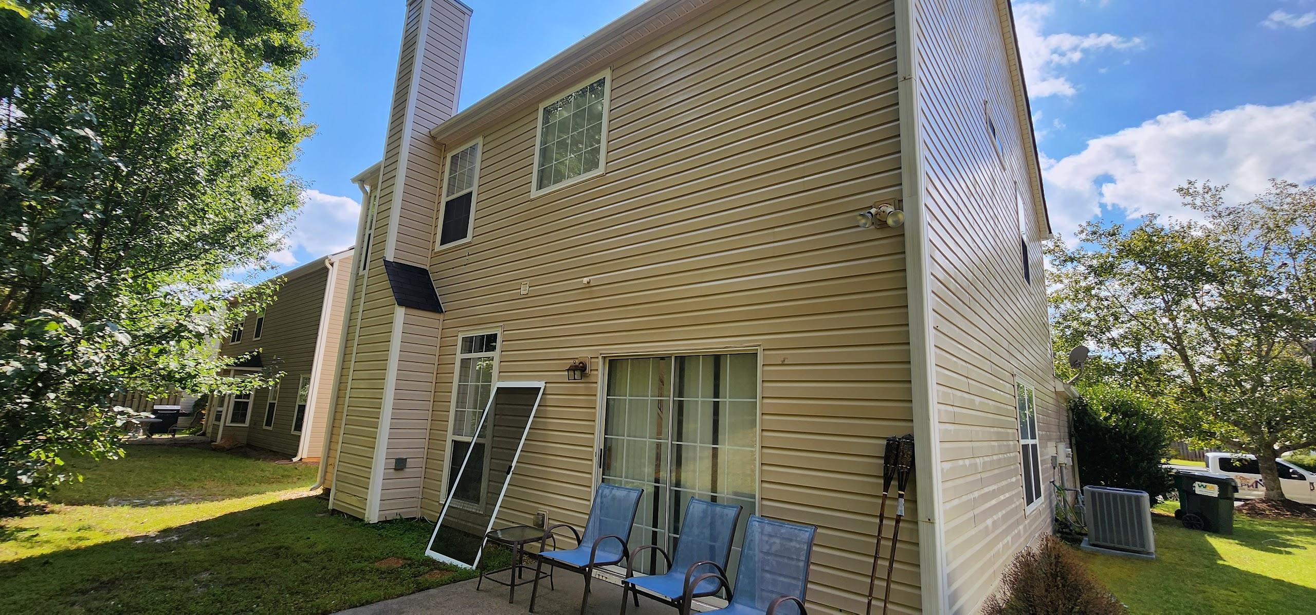 After - House siding pressure washing transformation