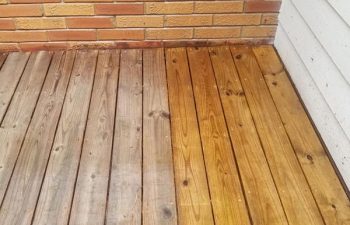 Deck Boards with One Side Pressure Washed Marietta GA